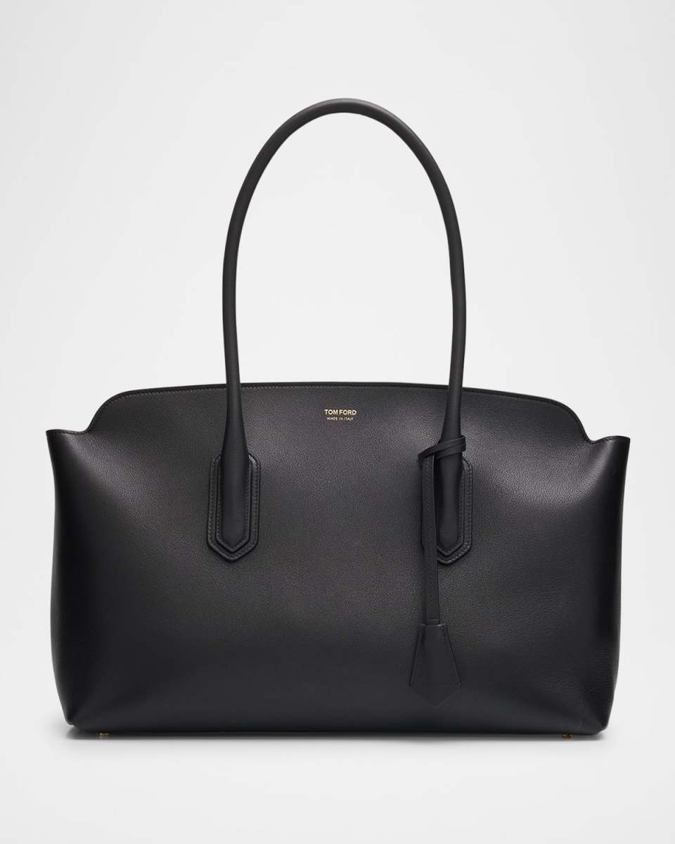 Alexander Large Shoulder Bag in Natural Grain Leather